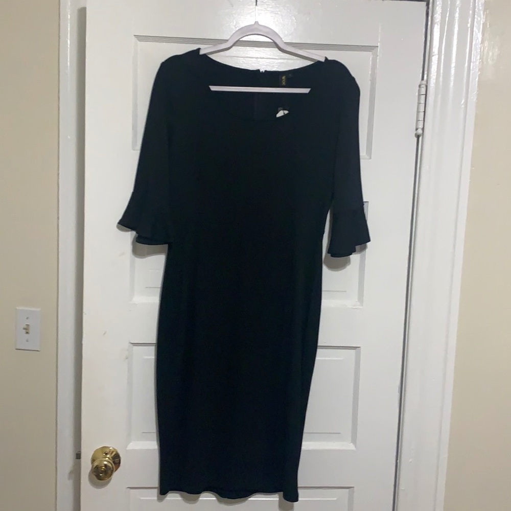NWT Classic Black Women’s Bell Sleeve Dress Size L